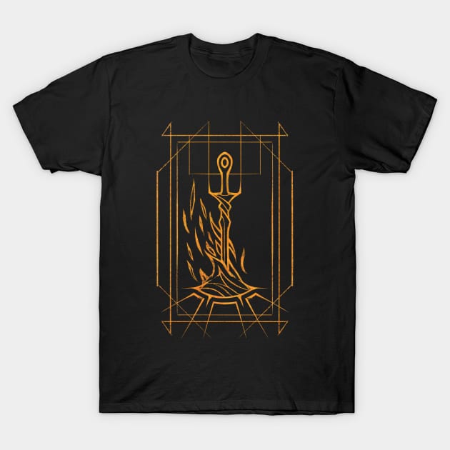 Minimalist Bonfire T-Shirt by njonestees